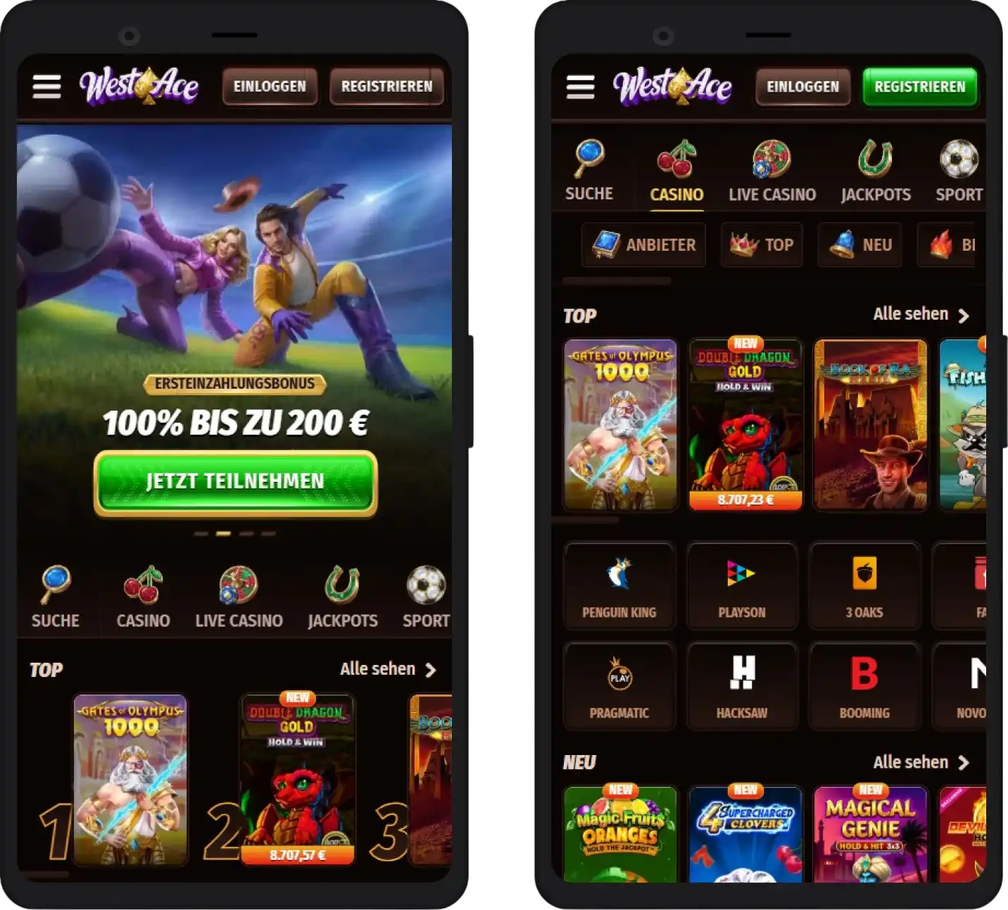 WestAce Casino App – Online Casino auf dem Smartphone spielen